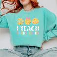Teacher I Teach Smart Cookies For Men Women Kids Comfort Colors Sweatshirt Chalky Mint Teacher I Teach Smart Cookies For Men Women Kids Comfort Colors Sweatshirt Chalky Mint