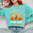 Teacher Thanksgiving Thankful For My Second Grade Turkeys Comfort Colors Sweatshirt Chalky Mint