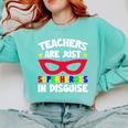 Teachers Are Just Superheroes In Disguise School Comfort Colors Sweatshirt Chalky Mint Teachers Are Just Superheroes In Disguise School Comfort Colors Sweatshirt Chalky Mint
