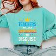 Teachers Are JUST Superheroes Fun School Comfort Colors Sweatshirt Chalky Mint Teachers Are JUST Superheroes Fun School Comfort Colors Sweatshirt Chalky Mint