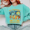 All Teachers Love Brains Shirt Teacher Halloween Tee Comfort Colors Sweatshirt Chalky Mint