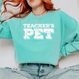 TEACHER'S PET You'Re My Favorite Do Me A Favor Comfort Colors Sweatshirt Chalky Mint