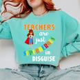 Teachers Are Superheroes Graduation School Teachers Comfort Colors Sweatshirt Chalky Mint