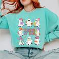 Teaching My Boos Teacher Cute Ghost Groovy Teacher Halloween Comfort Colors Sweatshirt Chalky Mint Teaching My Boos Teacher Cute Ghost Groovy Teacher Halloween Comfort Colors Sweatshirt Chalky Mint
