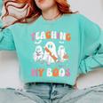Teaching My Boos Teacher Cute Ghost Teacher Halloween Comfort Colors Sweatshirt Chalky Mint Teaching My Boos Teacher Cute Ghost Teacher Halloween Comfort Colors Sweatshirt Chalky Mint