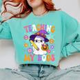 Teaching My Boos Teacher Ghost Teach Halloween Teacher Comfort Colors Sweatshirt Chalky Mint Teaching My Boos Teacher Ghost Teach Halloween Teacher Comfort Colors Sweatshirt Chalky Mint
