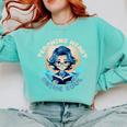 Teaching Heart Anime Soul Teacher Otaku Manga Comfort Colors Sweatshirt Chalky Mint Teaching Heart Anime Soul Teacher Otaku Manga Comfort Colors Sweatshirt Chalky Mint