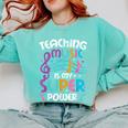 Teaching Music Is My Superpower Music Teacher For Men Women Kids Comfort Colors Sweatshirt Chalky Mint Teaching Music Is My Superpower Music Teacher For Men Women Kids Comfort Colors Sweatshirt Chalky Mint