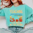 Teaching Is a Walk In Park Dinosaur Teacher Comfort Colors Sweatshirt Chalky Mint Teaching Is a Walk In Park Dinosaur Teacher Comfort Colors Sweatshirt Chalky Mint