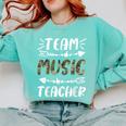 Team Music Teacher Camo Teacher Student Back To School Comfort Colors Sweatshirt Chalky Mint Team Music Teacher Camo Teacher Student Back To School Comfort Colors Sweatshirt Chalky Mint
