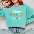 Team Pre-K Shirt PreSchool Teacher Student Back To School Comfort Colors Sweatshirt Chalky Mint Team Pre-K Shirt PreSchool Teacher Student Back To School Comfort Colors Sweatshirt Chalky Mint