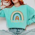 Technology Teacher Rainbow Appreciation Day Back To School For Men Women Comfort Colors Sweatshirt Chalky Mint