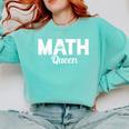 TeeArt Math Mathematics Queen Math Teacher Comfort Colors Sweatshirt Chalky Mint TeeArt Math Mathematics Queen Math Teacher Comfort Colors Sweatshirt Chalky Mint