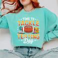 Test Day State Football Tackle Testing Day Sports Teacher Comfort Colors Sweatshirt Chalky Mint