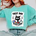 Test Day Stressed Cat Teacher Student Kids Testing Day Comfort Colors Sweatshirt Chalky Mint Test Day Stressed Cat Teacher Student Kids Testing Day Comfort Colors Sweatshirt Chalky Mint