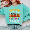 Thankful For My 1st Grade Turkeys Thanksgiving Teacher Fall Comfort Colors Sweatshirt Chalky Mint