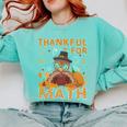Thankful Math Turkey Teacher Happy Thanksgiving Comfort Colors Sweatshirt Chalky Mint Thankful Math Turkey Teacher Happy Thanksgiving Comfort Colors Sweatshirt Chalky Mint