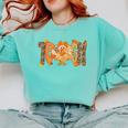Thanksgiving Turkey Teach Thankful Teacher Girly Bow Women Comfort Colors Sweatshirt Chalky Mint Thanksgiving Turkey Teach Thankful Teacher Girly Bow Women Comfort Colors Sweatshirt Chalky Mint