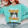 This Is My Tired Teacher Costume Halloween Costumes Comfort Colors Sweatshirt Chalky Mint This Is My Tired Teacher Costume Halloween Costumes Comfort Colors Sweatshirt Chalky Mint