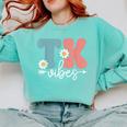TK Vibes Back To School Teachers Students TK Team Comfort Colors Sweatshirt Chalky Mint