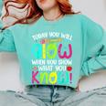Today You Will Glow When You Show What You Know Teachers Day Comfort Colors Sweatshirt Chalky Mint Today You Will Glow When You Show What You Know Teachers Day Comfort Colors Sweatshirt Chalky Mint