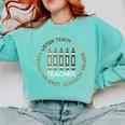 History Teacher Teach Love African American Men Women Comfort Colors Sweatshirt Chalky Mint