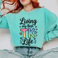 Transitional Kindergarten TK Teacher Comfort Colors Sweatshirt Chalky Mint Transitional Kindergarten TK Teacher Comfort Colors Sweatshirt Chalky Mint
