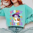 Trick Or Teach Spooky Teacher Ghost Halloween Teacher Comfort Colors Sweatshirt Chalky Mint Trick Or Teach Spooky Teacher Ghost Halloween Teacher Comfort Colors Sweatshirt Chalky Mint