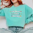 Trick Or Teach Spooky Teacher Happy Halloween Bracelet Comfort Colors Sweatshirt Chalky Mint