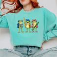 Trio Cute Frogs Welcome Back To School Teachers Girls Boys Comfort Colors Sweatshirt Chalky Mint Trio Cute Frogs Welcome Back To School Teachers Girls Boys Comfort Colors Sweatshirt Chalky Mint