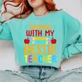 Twinning With My Bestie Teacher Boy Spirit Week Twin Day Comfort Colors Sweatshirt Chalky Mint Twinning With My Bestie Teacher Boy Spirit Week Twin Day Comfort Colors Sweatshirt Chalky Mint