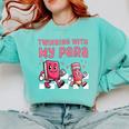 Twinning With My Para Teacher Matching Paraprofessional 70s For Men Women Comfort Colors Sweatshirt Chalky Mint Twinning With My Para Teacher Matching Paraprofessional 70s For Men Women Comfort Colors Sweatshirt Chalky Mint