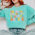 Twinning With My Teacher Bestie Twin Day Matching For Men Women Kids Comfort Colors Sweatshirt Chalky Mint Twinning With My Teacher Bestie Twin Day Matching For Men Women Kids Comfort Colors Sweatshirt Chalky Mint