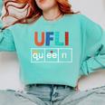UFLI Queen Science Of Reading Literacy Teacher Appreciation Comfort Colors Sweatshirt Chalky Mint UFLI Queen Science Of Reading Literacy Teacher Appreciation Comfort Colors Sweatshirt Chalky Mint