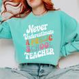 Never Underestimate a Public School Teacher Public Education Comfort Colors Sweatshirt Chalky Mint Never Underestimate a Public School Teacher Public Education Comfort Colors Sweatshirt Chalky Mint