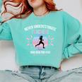 Never Underestimate Teachers Who Runs For Fun Comfort Colors Sweatshirt Chalky Mint Never Underestimate Teachers Who Runs For Fun Comfort Colors Sweatshirt Chalky Mint