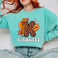 Unity Day Shirt Kindness Orange Teacher Kids Be Kind Comfort Colors Sweatshirt Chalky Mint