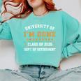 University Of I'm Done Teacher Retirement 2025 Comfort Colors Sweatshirt Chalky Mint University Of I'm Done Teacher Retirement 2025 Comfort Colors Sweatshirt Chalky Mint