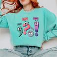 Wait What Stop It I Agree Grammar English Teacher Comfort Colors Sweatshirt Chalky Mint Wait What Stop It I Agree Grammar English Teacher Comfort Colors Sweatshirt Chalky Mint