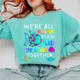 We'Re All Different But We Swim Together Elementary Teacher Comfort Colors Sweatshirt Chalky Mint We'Re All Different But We Swim Together Elementary Teacher Comfort Colors Sweatshirt Chalky Mint