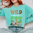 Wild About 1st Grade Teacher Student First Grade Zoo Safari Comfort Colors Sweatshirt Chalky Mint Wild About 1st Grade Teacher Student First Grade Zoo Safari Comfort Colors Sweatshirt Chalky Mint
