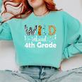 Wild About 4th Grade First Day Of School Teacher Student Comfort Colors Sweatshirt Chalky Mint Wild About 4th Grade First Day Of School Teacher Student Comfort Colors Sweatshirt Chalky Mint