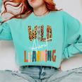 Wild About Learning Teacher Back To School Teaching Comfort Colors Sweatshirt Chalky Mint Wild About Learning Teacher Back To School Teaching Comfort Colors Sweatshirt Chalky Mint