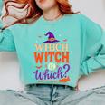 Which Witch Is Which Halloween For Women Men English Teacher Comfort Colors Sweatshirt Chalky Mint Which Witch Is Which Halloween For Women Men English Teacher Comfort Colors Sweatshirt Chalky Mint