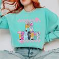 Women PE Teacher Back To School Physical Education Teacher Comfort Colors Sweatshirt Chalky Mint Women PE Teacher Back To School Physical Education Teacher Comfort Colors Sweatshirt Chalky Mint