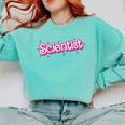 Women Retro Pink Scientist Science Teacher Back To School Comfort Colors Sweatshirt Chalky Mint Women Retro Pink Scientist Science Teacher Back To School Comfort Colors Sweatshirt Chalky Mint