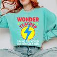 Wonder Teacher Costume Shirt Teacher Halloween Costume Men Women Comfort Colors Sweatshirt Chalky Mint Wonder Teacher Costume Shirt Teacher Halloween Costume Men Women Comfort Colors Sweatshirt Chalky Mint