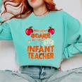 You Won't Scare Me I'm An Infant Teacher Men Women Comfort Colors Sweatshirt Chalky Mint