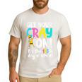 100th Day Of School Get Your Cray On Teacher Men's Casual T-Shirt White 100th Day Of School Get Your Cray On Teacher Men's Casual T-Shirt White