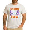 1st Grade Boo Crew First Grade Teacher Kids Happy Halloween Men's Casual T-Shirt White